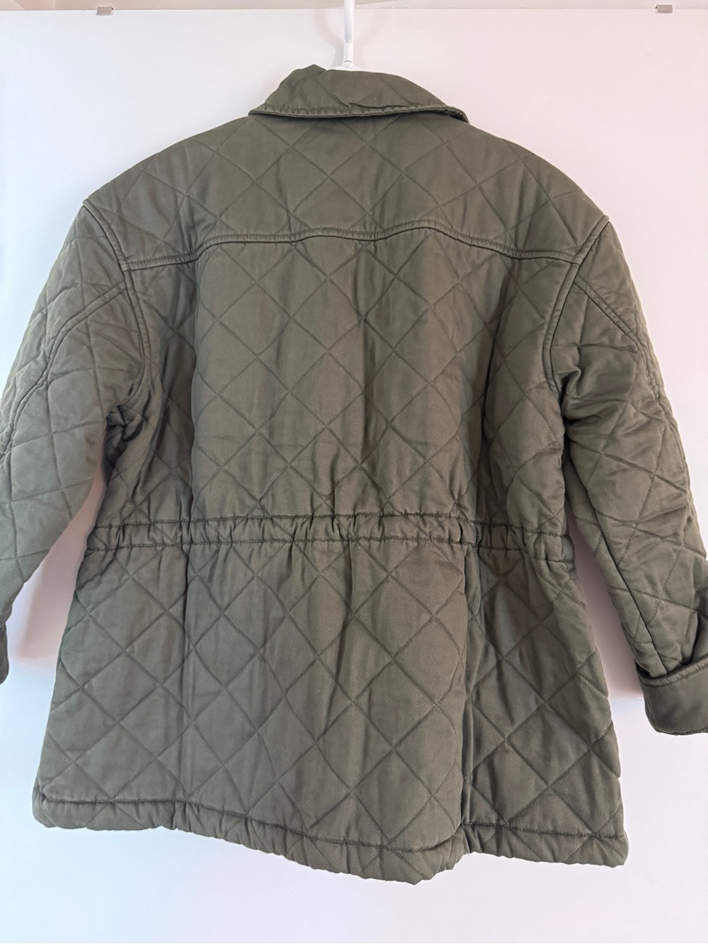 GAP Olive Green Oversized Quilted Jacket - Picture 4 of 6